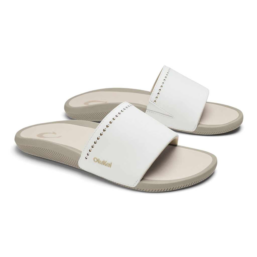 Ulele Slide  -  Bright White / Tapa