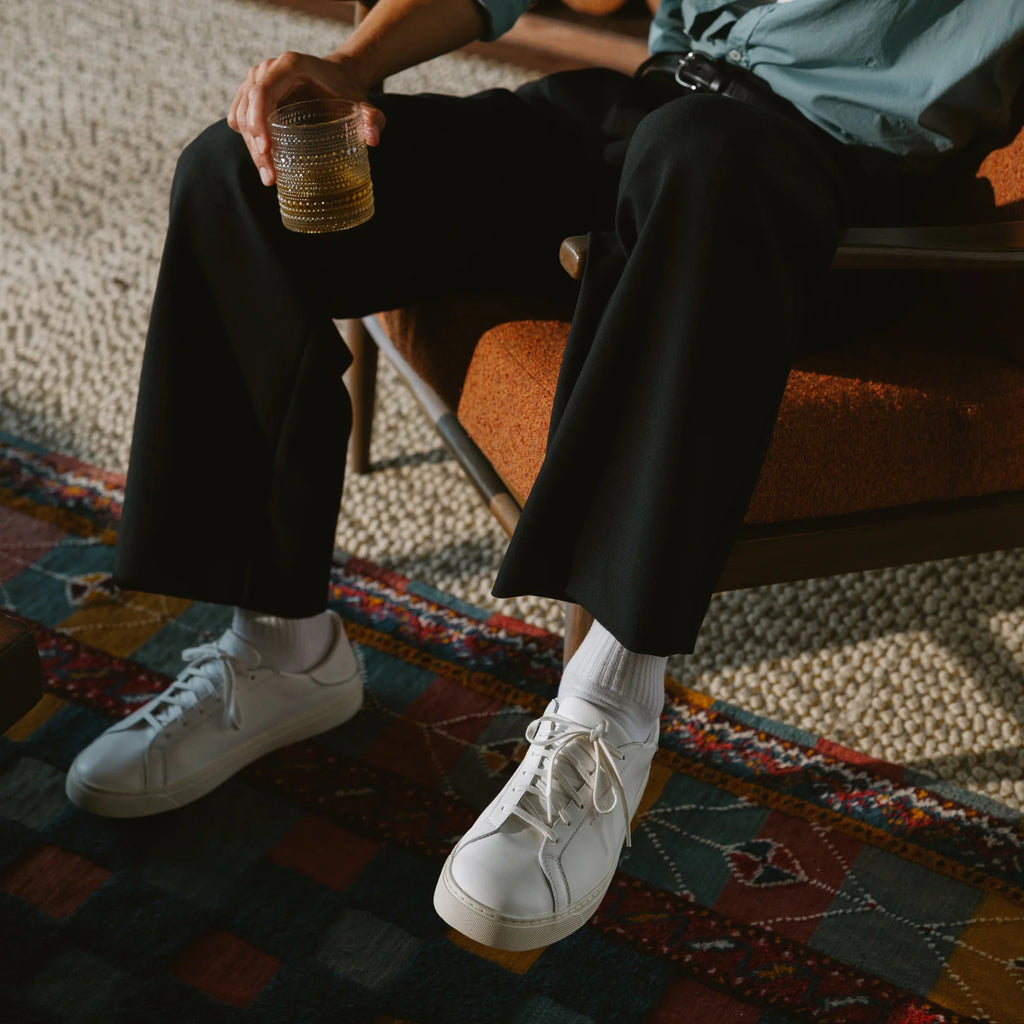 Kou Lace Up  -  White / White